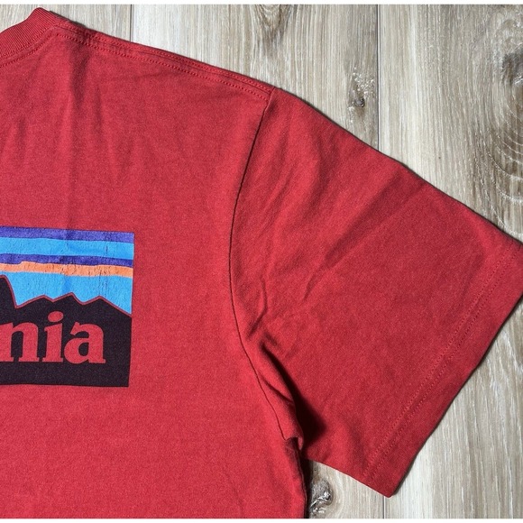 Patagonia Red T-Shirt - Men's Medium Regular Fit - Picture 4 of 16